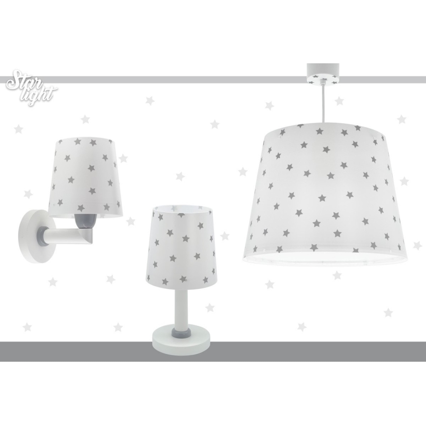 Dalber 82212B - Bērnu lustra STAR LIGHT 1xE27/60W/230V balta