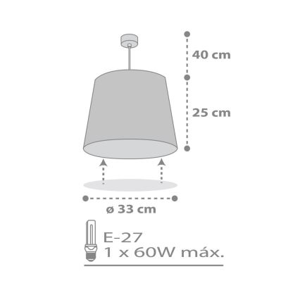 Dalber 82212B - Bērnu lustra STAR LIGHT 1xE27/60W/230V balta