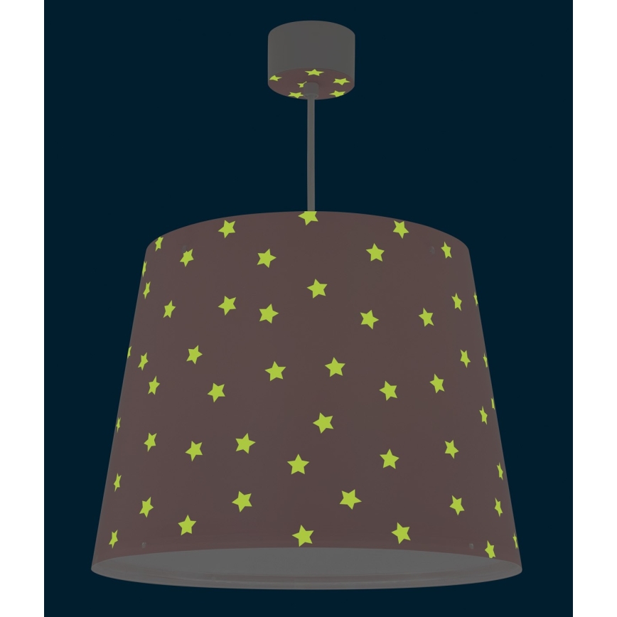 Dalber 82212S - Bērnu lustra STAR LIGHT 1xE27/60W/230V rozā