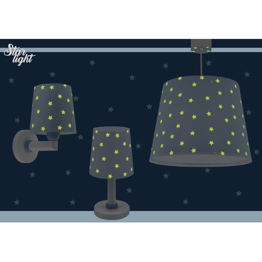 Dalber 82212T - Bērnu lustra STAR LIGHT 1xE27/60W/230V zila