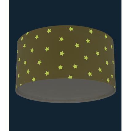 Dalber 82216A - Bērnu griestu lampa STAR LIGHT 2xE27/60W/230V dzeltena