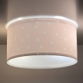 Dalber 82216S - Bērnu griestu lampa STAR LIGHT 2xE27/60W/230V rozā
