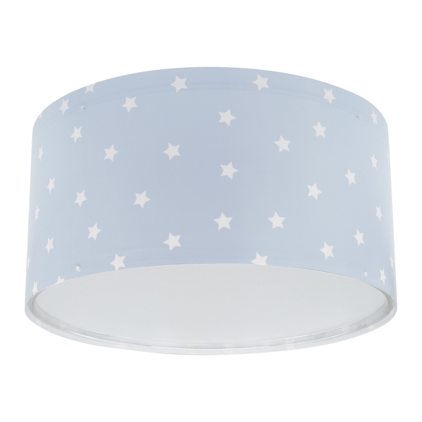 Dalber 82216T - Bērnu griestu lampa STAR LIGHT 2xE27/60W/230V zila