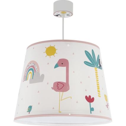 Dalber 82462 - Bērnu lustra FLAMINGO 1xE27/15W/230V