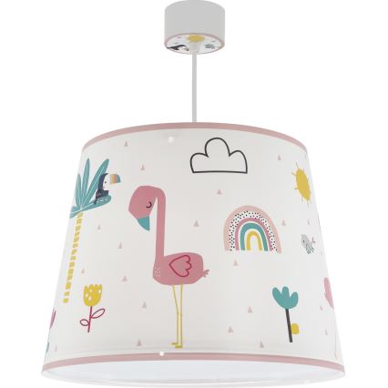 Dalber 82462 - Bērnu lustra FLAMINGO 1xE27/15W/230V