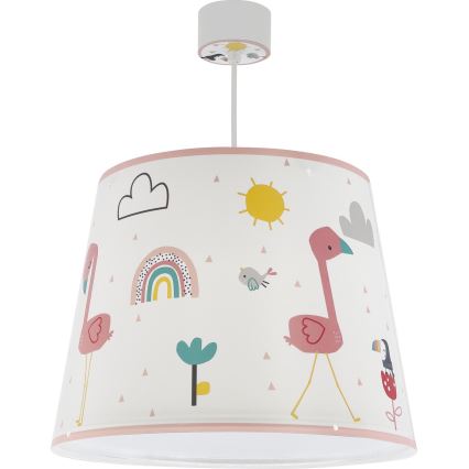 Dalber 82462 - Bērnu lustra FLAMINGO 1xE27/15W/230V