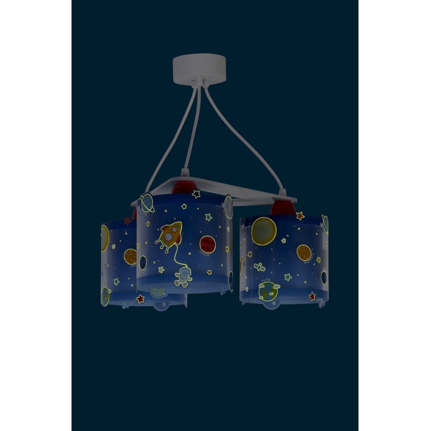 Dalber D-41344 - Bērnu lustra PLANETS 3xE27/60W/230V