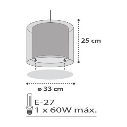 Dalber D-41412E - Bērnu lustra CLOUDS 1xE27/60W/230V