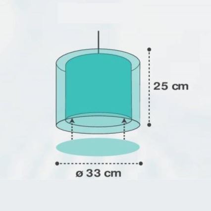 Dalber D-41412H - Bērnu lustra CLOUDS 1xE27/60W/230V