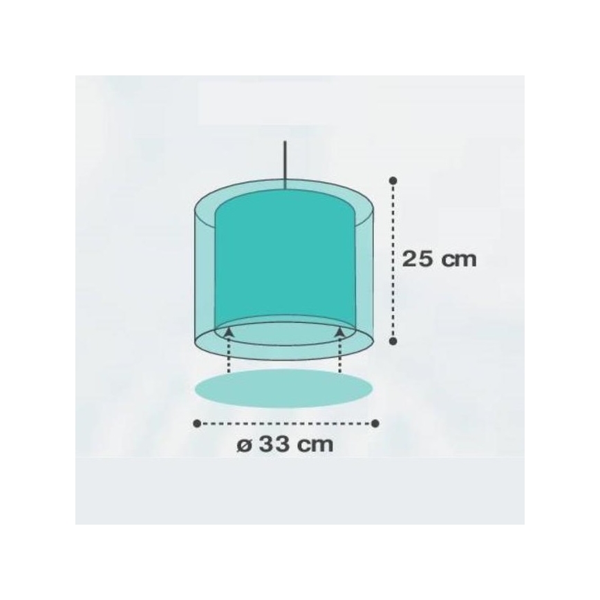 Dalber D-41412H - Bērnu lustra CLOUDS 1xE27/60W/230V