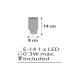 Dalber D-41415E - LED kontaktligzdas lampa CLOUDS 1xE14/0,3W/230V