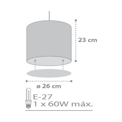 Dalber D-62012E - Bērnu lustra SWEET DREAM 1xE27/60W/230V