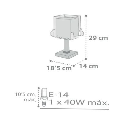 Dalber D-63531 - Bērnu lampa TRAIN 1xE14/40W/230V