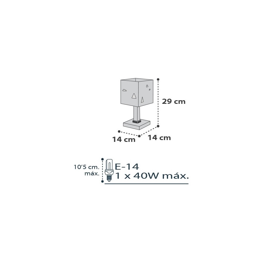 Dalber D-73241 - Bērnu lampa HELLO LITTLE 1xE14/40W/230V
