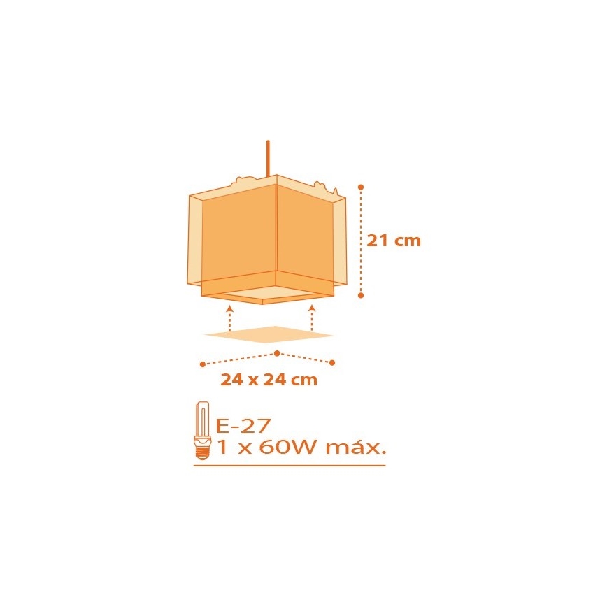 Dalber D-73452 - Bērnu lustra DINOS 1xE27/60W/230V
