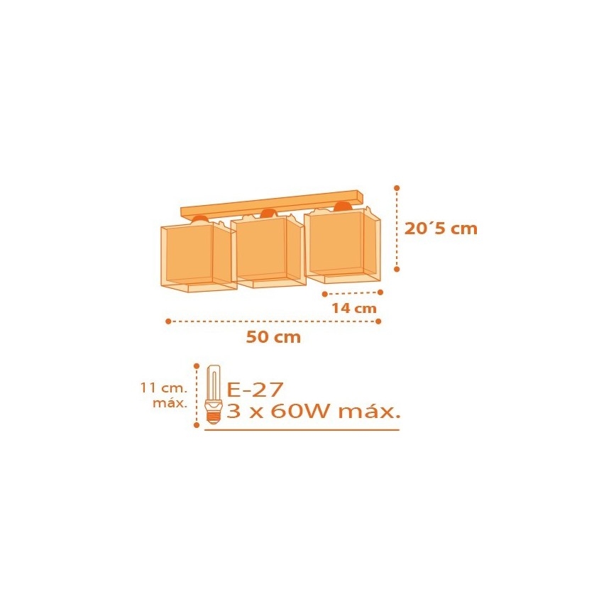 Dalber D-73453 - Bērnu griestu gaismeklis DINOS 3xE27/60W/230V