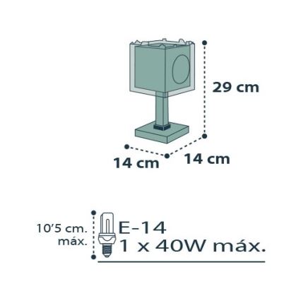 Dalber D-74551 - Bērnu galda lampa PIRATES 1xE14/40W/230V