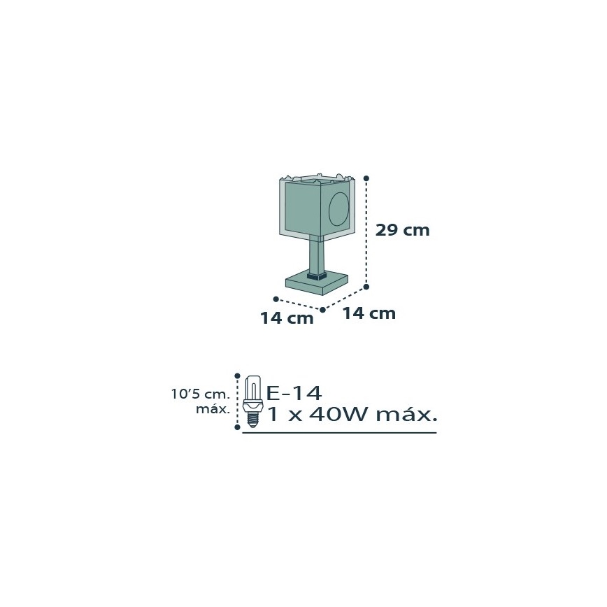 Dalber D-74551 - Bērnu galda lampa PIRATES 1xE14/40W/230V