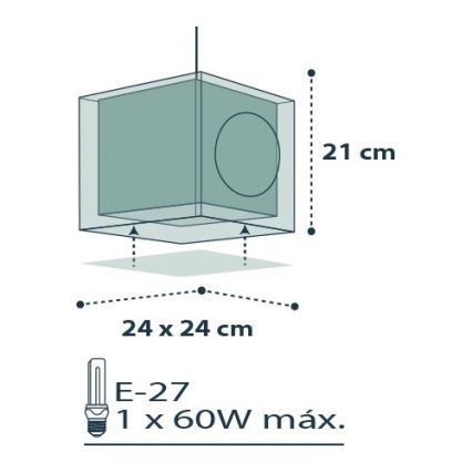 Dalber D-74552 - Bērnu lustra PIRATES 1xE27/60W/230V