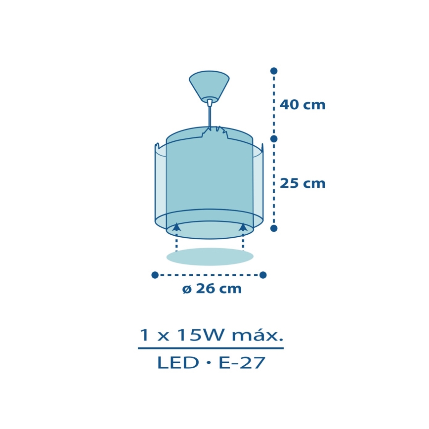 Dalber D-76112 - Bērnu lustra MY LITTLE JUNGLE 1xE27/15W/230V