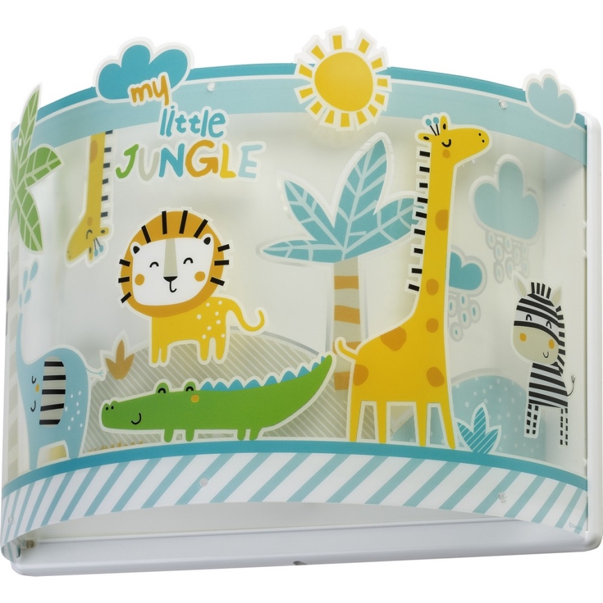 Dalber D-76118 - Bērnu sienas gaismeklis MY LITTLE JUNGLE 1xE27/15W/230V