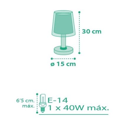 Dalber D-80221S - Bērnu lampa VICHY 1xE14/40W/230V