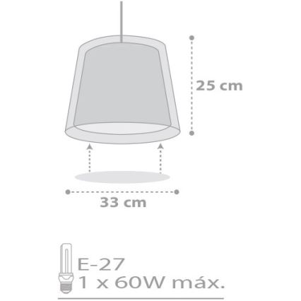 Dalber D-81212E - Bērnu lampa STARS 1xE27/60W/230V