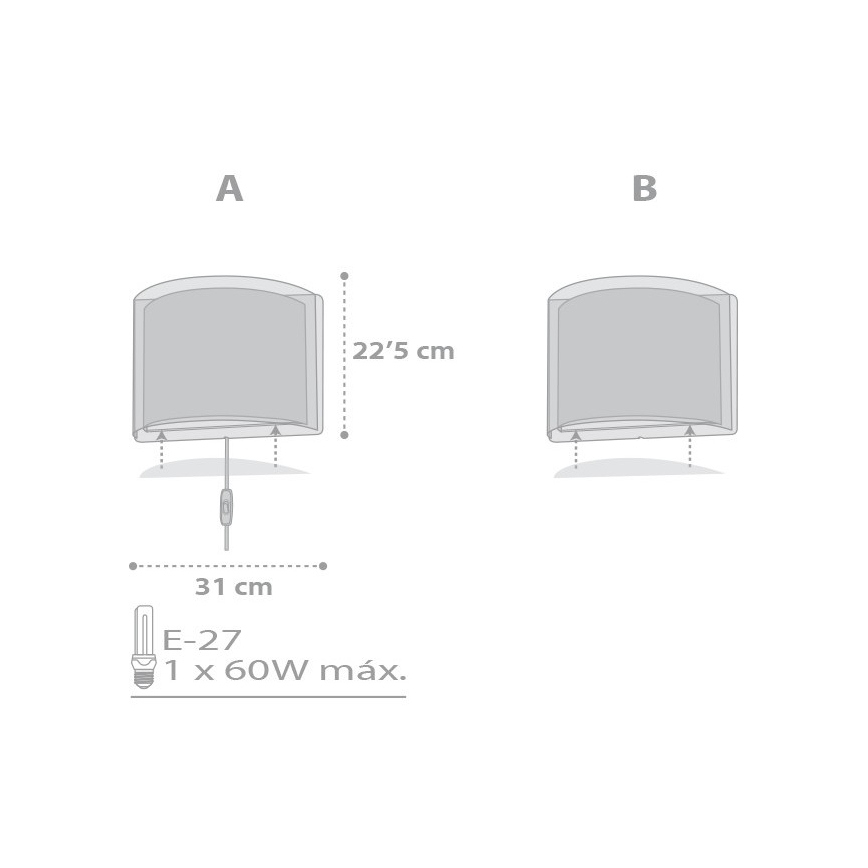 Dalber D-81218E - Bērnu sienas gaismeklis STARS 1xE27/60W/230V
