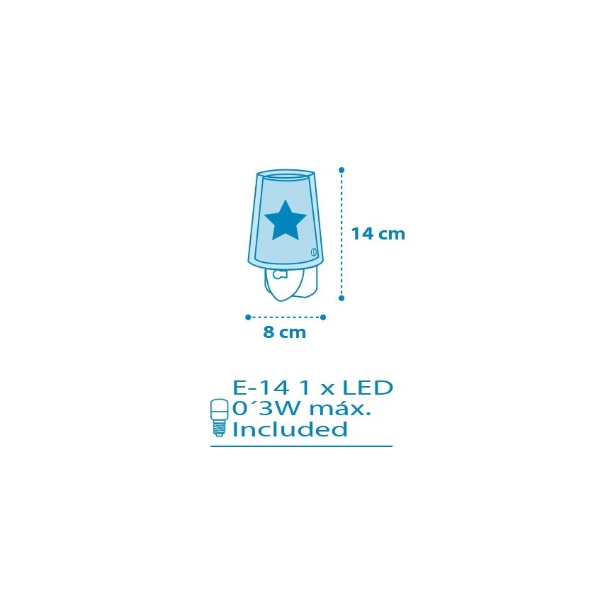 Dalber D-92193 - LED nakts gaisma LIGHT FEELING 1xE14/0,5W/230V