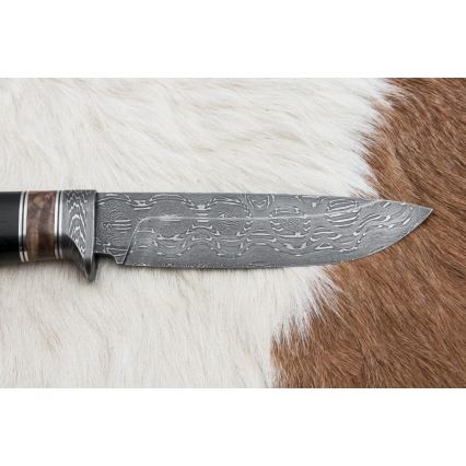 Damaskas medību nazis 13 cm papele/ebenkoks
