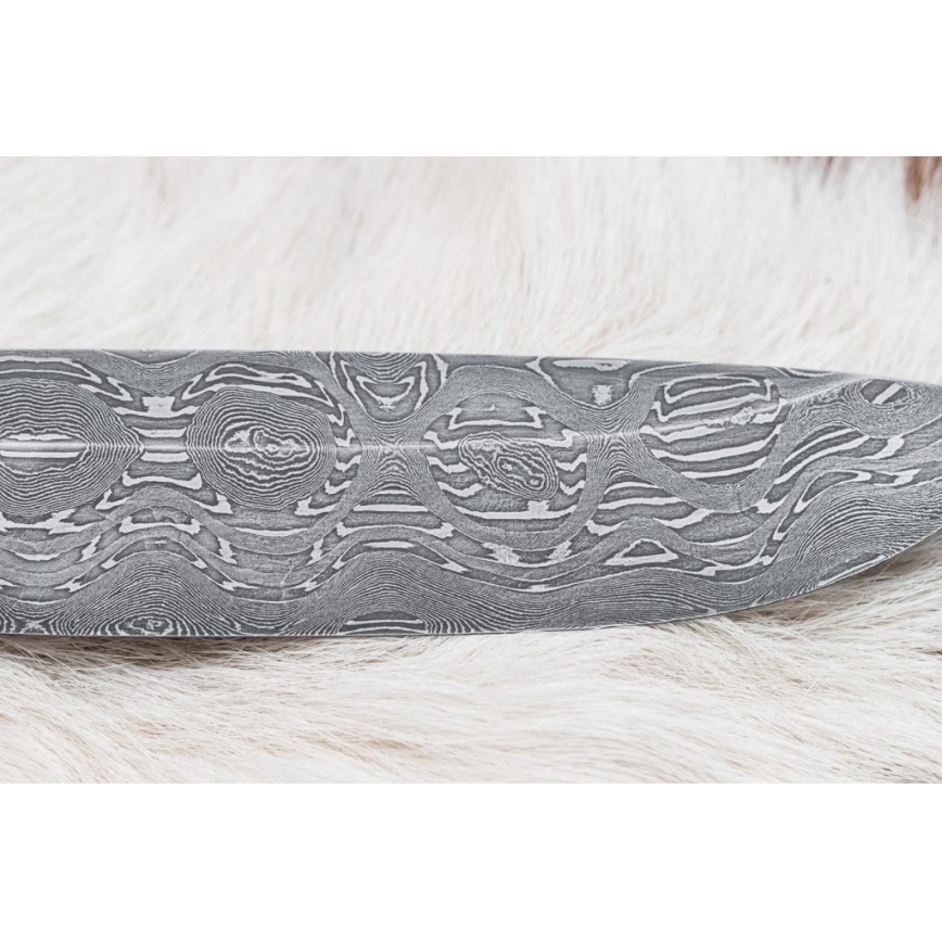 Damaskas medību nazis 13 cm papele/ebenkoks