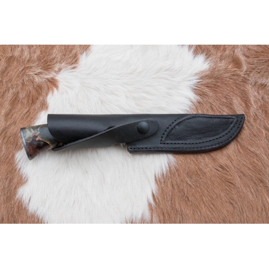 Damaskas medību nazis 14 cm kastaņkoks