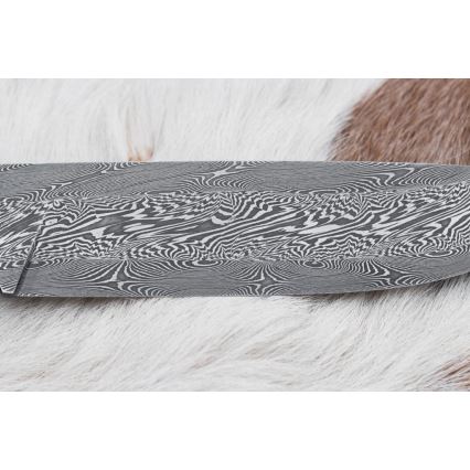 Damaskas medību nazis 14 cm kastaņkoks