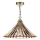 Där Lighting ARD866 - ARDECHE ķēdē karājamā lustra 1xE27/60W/230V misiņš/dūmaini brūns