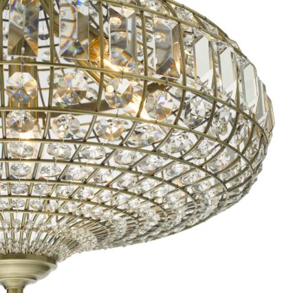 Där Lighting ASM0675 - Lustra ar ķēdi ASMARA 6xE14/40W/230V misiņš