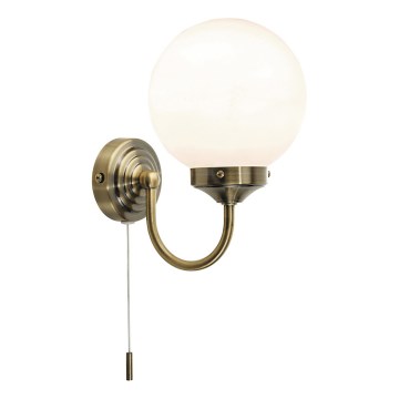 Där Lighting BAR0775 - Vannas istabas sienas lampa BARCLAY 1xE14/40W/230V IP44, misiņš