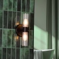 Där Lighting BOL0922 - Vannas istabas sienas lampa BOLTON 2xG9/5W/230V IP44 melna