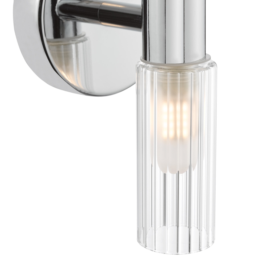Där Lighting BOL0950 - Vannas istabas sienas lampa BOLTON 2xG9/5W/230V IP44 spīdīgs hroms