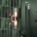 Där Lighting BOL0950 - Vannas istabas sienas lampa BOLTON 2xG9/5W/230V IP44 spīdīgs hroms