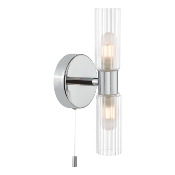 Där Lighting BOL0950 - Vannas istabas sienas lampa BOLTON 2xG9/5W/230V IP44 spīdīgs hroms