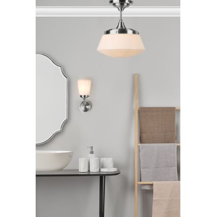 Där Lighting CAD0150 - Vannasistabas griestu lampa CADEN 1xE27/60W/230V IP44 pulēts hroms