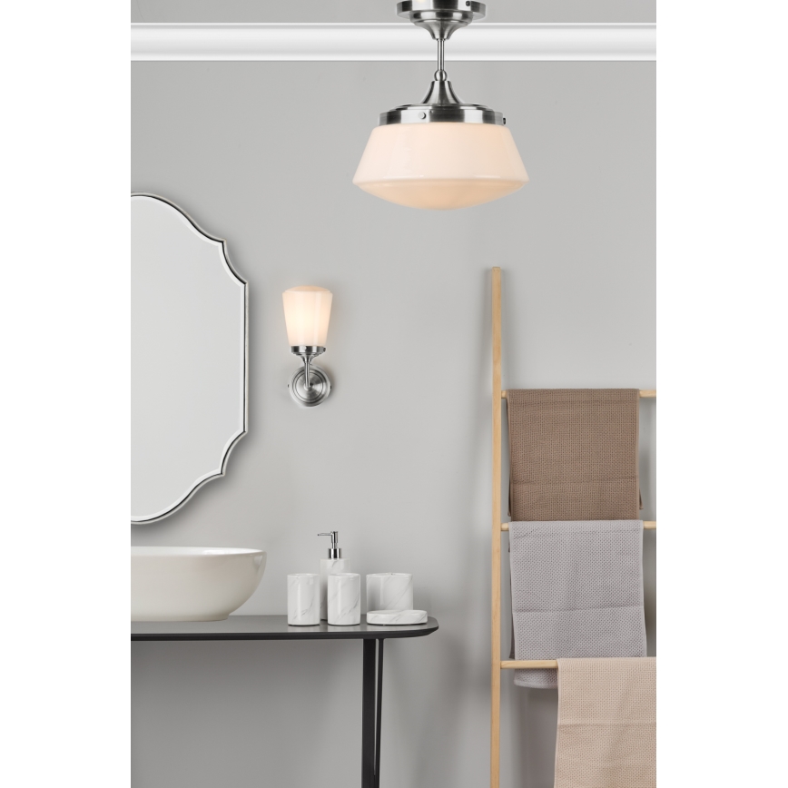 Där Lighting CAD0150 - Vannasistabas griestu lampa CADEN 1xE27/60W/230V IP44 pulēts hroms
