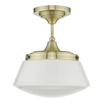 Där Lighting CAD0175 - Vannas istabai paredzēts virsmas griestu gaismeklis CADEN 1xE27/60W/230V IP44 misiņš