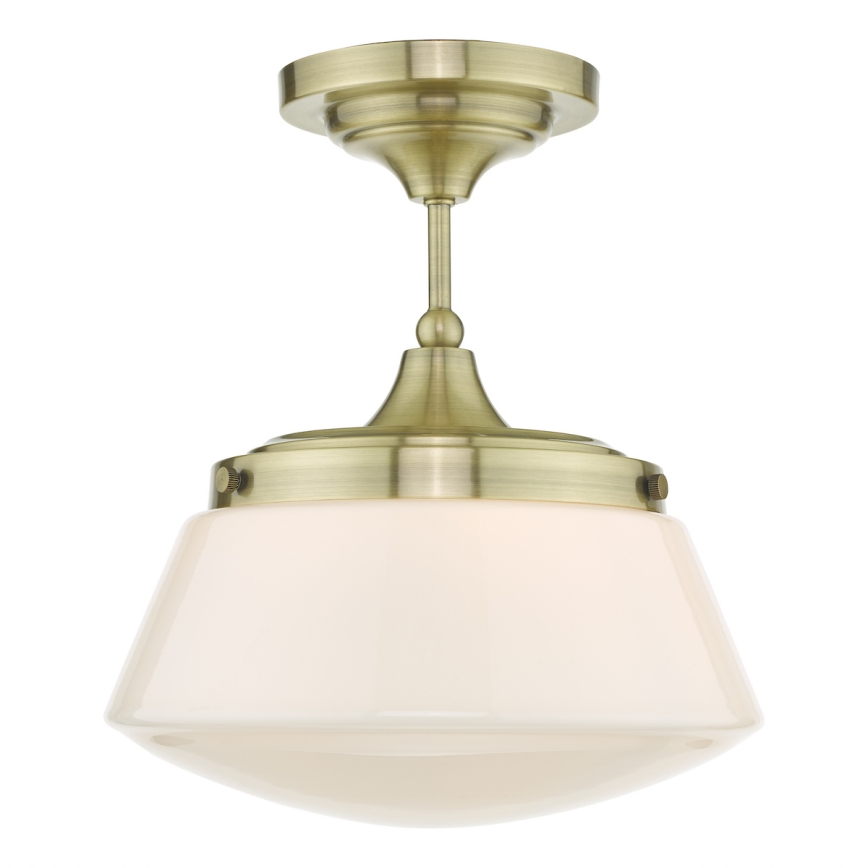 Där Lighting CAD0175 - Vannas istabai paredzēts virsmas griestu gaismeklis CADEN 1xE27/60W/230V IP44 misiņš