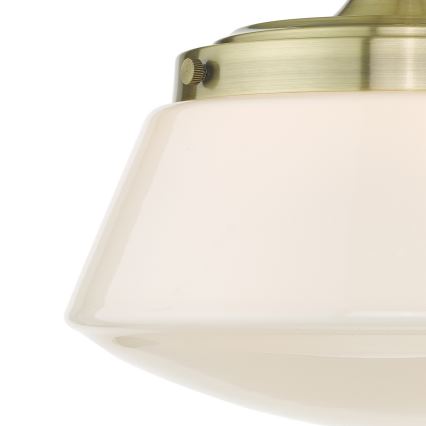 Där Lighting CAD0175 - Vannas istabai paredzēts virsmas griestu gaismeklis CADEN 1xE27/60W/230V IP44 misiņš