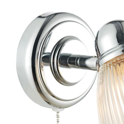 Där Lighting CED0738 - Vannas istabas sienas lampa CEDRIC 1xG9/25W/230V IP44 pulēts hroms