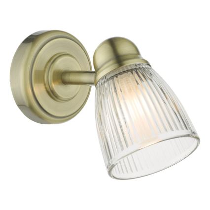 Där Lighting CED0775 - Vannas istabas sienas gaismeklis CEDRIC 1xG9/25W/230V IP44 misiņš