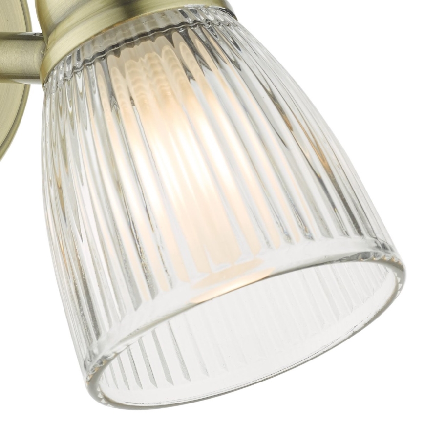 Där Lighting CED0775 - Vannas istabas sienas gaismeklis CEDRIC 1xG9/25W/230V IP44 misiņš