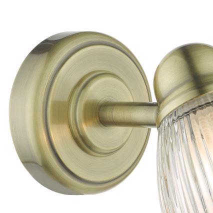 Där Lighting CED0775 - Vannas istabas sienas gaismeklis CEDRIC 1xG9/25W/230V IP44 misiņš