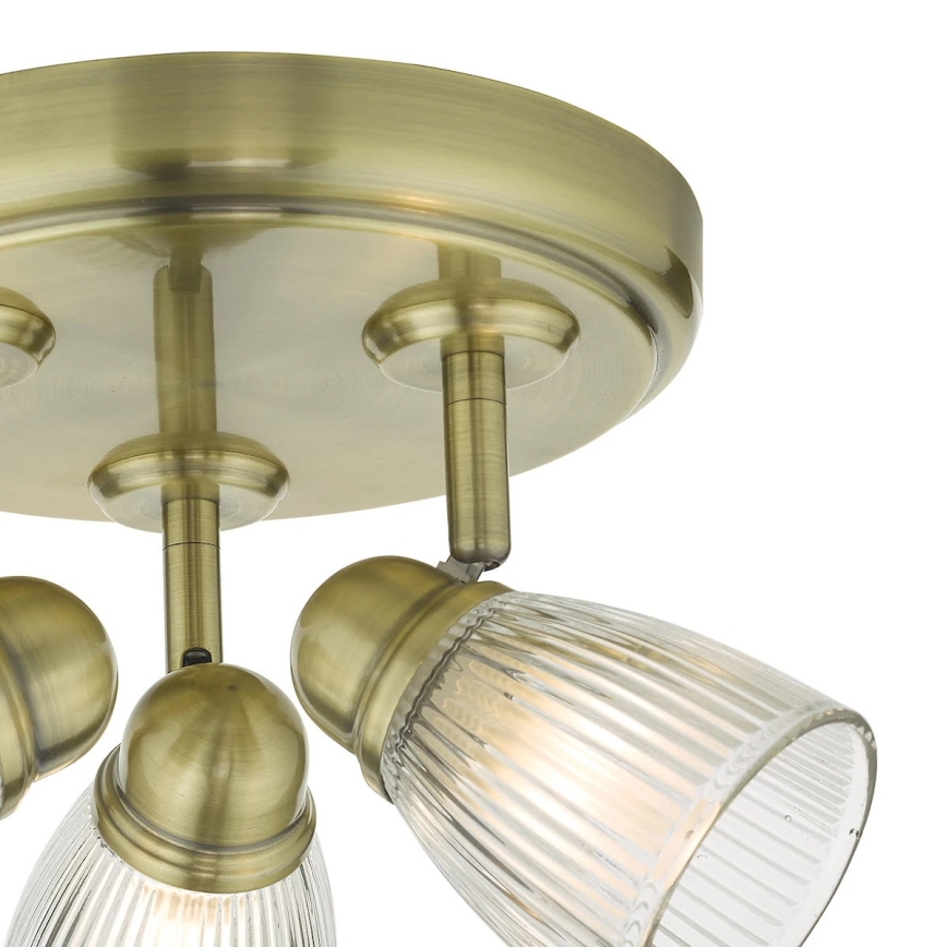Där Lighting CED7675 - Vannas istabas virziena gaismeklis CEDRIC 3xG9/25W/230V IP44 misiņš